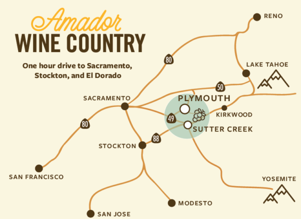Amador Wine Country Winery Map | Amador Vintner's Association