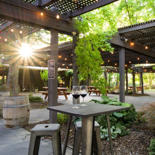 terra d'oro winery outdoor patio